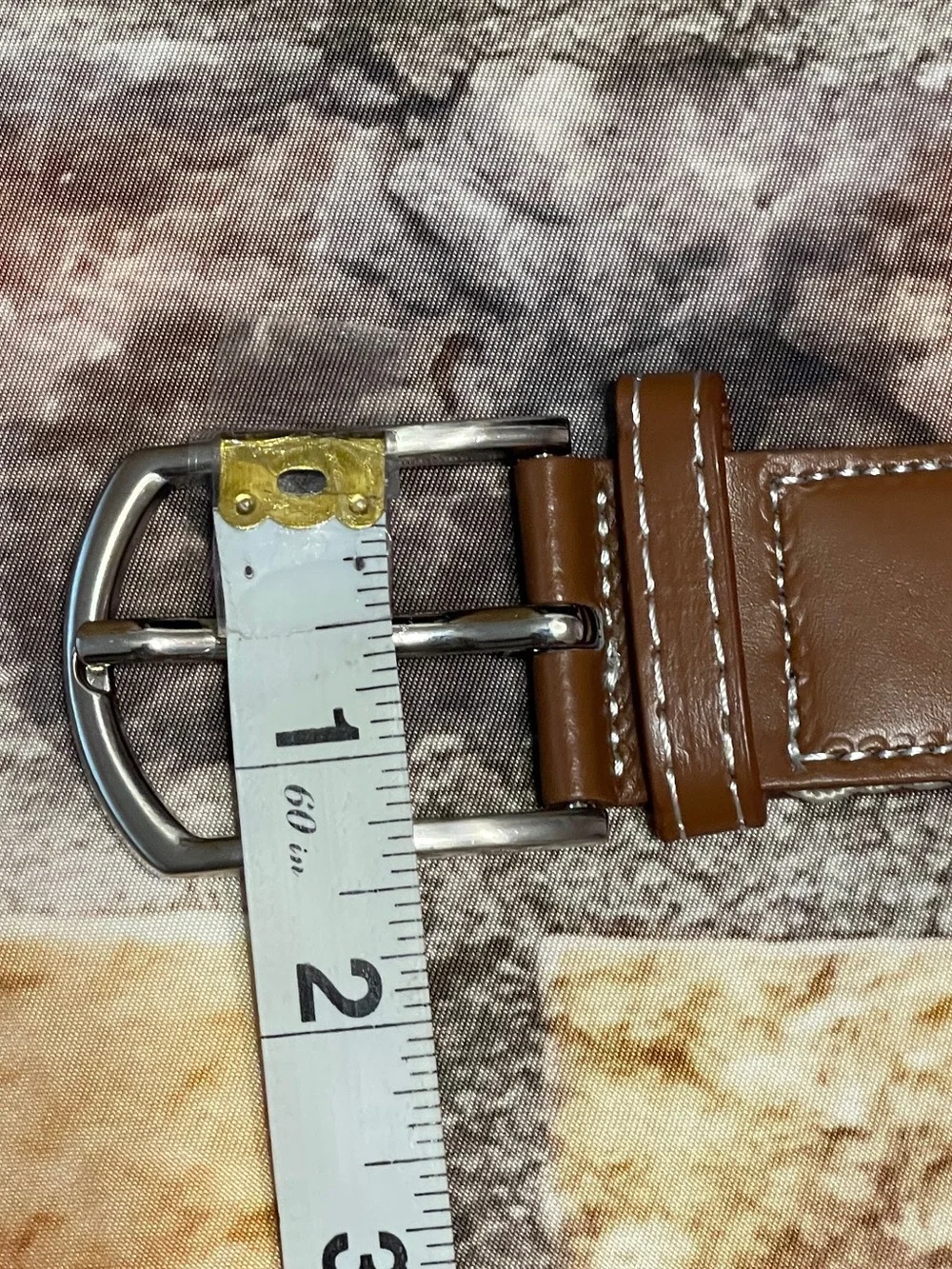 Mens Braided Woven Elastic Canvas Faux Leather Stretch Belt Size 42 - NWOT
